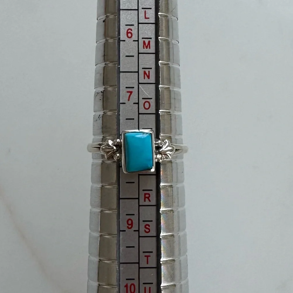 NWOT Sundance Southwest Portrait Ring, Turquoise, Sterling Silver